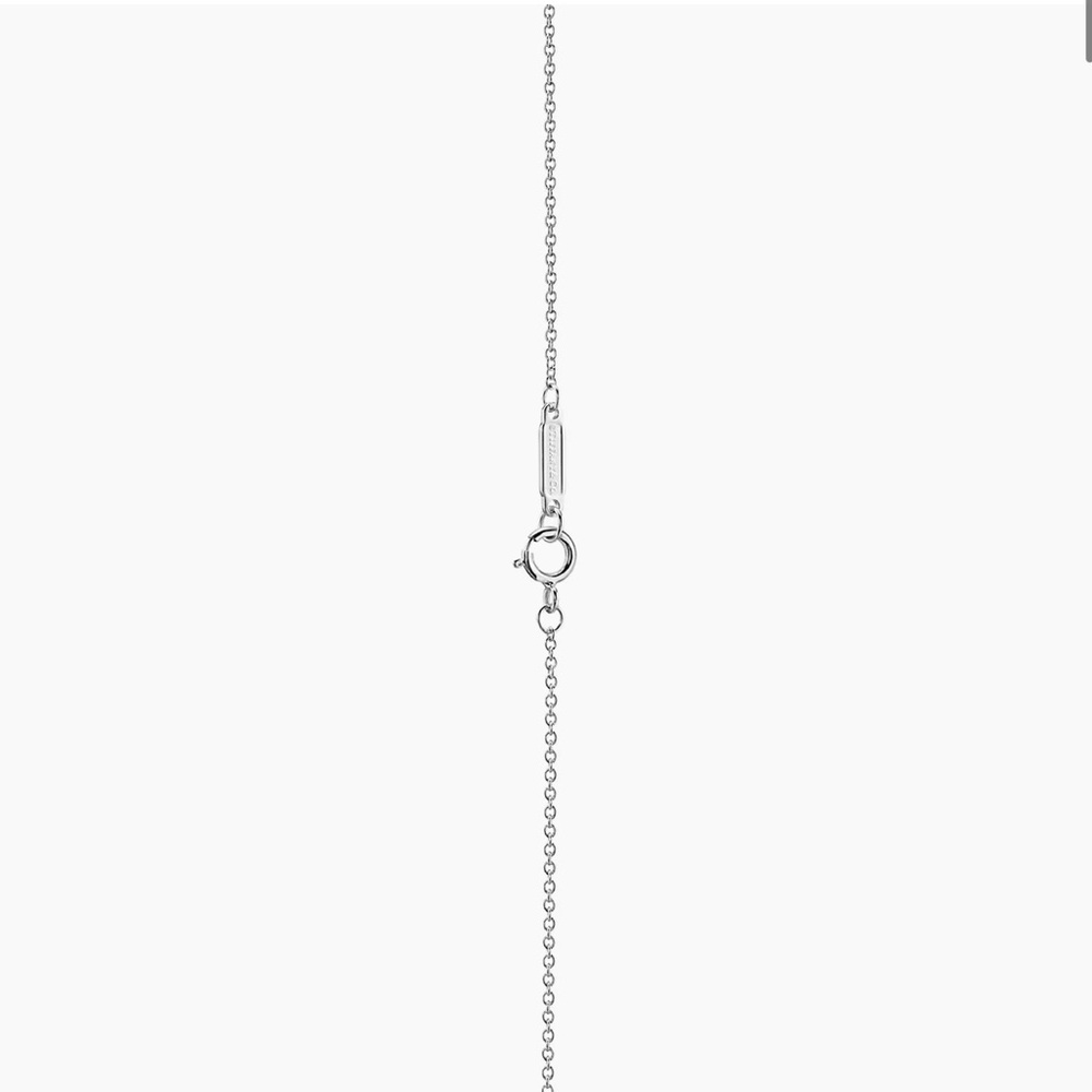 Tiffany & Co. NIB new Tiffany T Smile Pendant in white gold with diamonds small - Picture 4 of 4